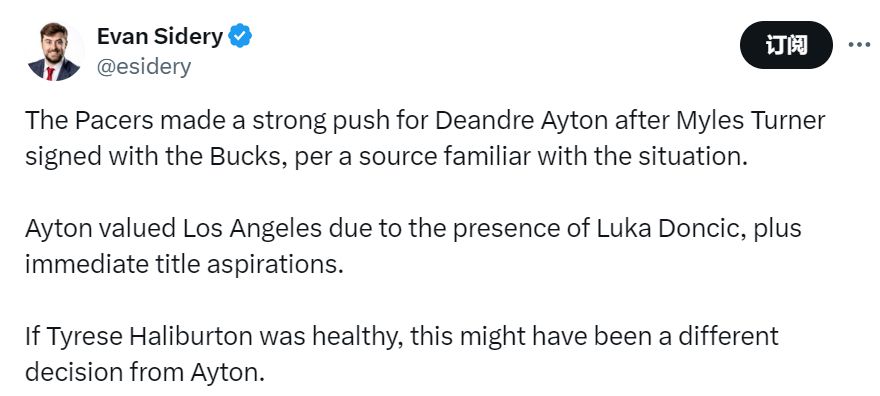 揭秘艾顿签湖人真因！辅佐詹皇东契奇冲冠：佩总再出击挖霍福德